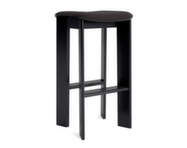Chisel 30 Bar Stool H75, black lacquered oak / Steelcut Trio 383
