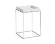 Tray Table 30x30 High, white / silicone coated steel