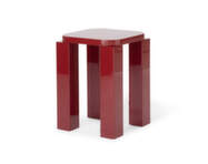 Atlas Stool, burgundy