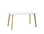 CPH Deux 210 Table L140, pearl white/oak