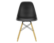 Eames Plastic Side Chair DSW, deep black