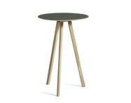 Copenhague CPH 20 Table Ø70, oak/green linoleum