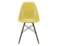Eames Fiberglass Side Chair DSW, ochre light/dark maple