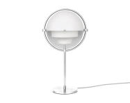 Multi-Lite Table Lamp, white/chrome