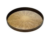 Mirror Tray L, bronze slice