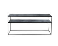 Mirror Sofa Console, charcoal