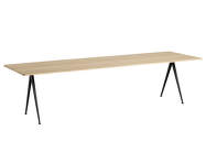 Pyramid Table 02 300x85 Black Steel, lacquered oak