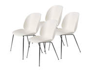 Beetle Chair, Set of 4, black chrome /  alabaster white