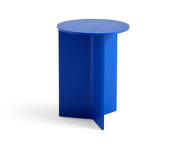 Slit Table Wood High, vivid blue