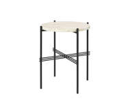 TS Side Table Ø40, neutral white travertine