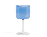Tint Wine Glass, Set of 2, blue and clear