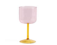 Tint Wine Glass, Set of 2, pink and yellow