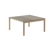 Couple Coffee Table 2 Tiles Plain/Wavy, taupe/oak