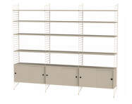 String Living Room S Shelving Set, beige