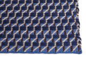 Channel Rug 60x200 cm, blue / white