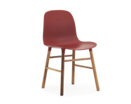 Form Chair Walnut, red