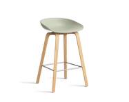 AAS 32 Bar Stool Low Oak Veneer, pastel green