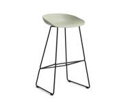 AAS 38 Bar Stool High Black Steel, pastel green