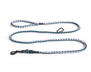 Dogs Leash Braided Adjustable, lavender/green