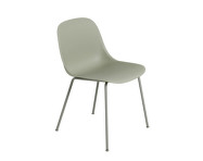 Fiber Side Chair Tube Base, dusty green