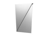 Gaze Mirror 50x30, polished steel