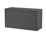 String Chest of Drawers 78 x 30, dark grey