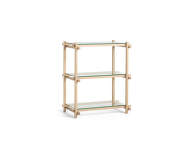 Woody Shelving System Column Low, clear glass
