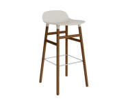 Form Bar Chair 75 cm Walnut, light grey