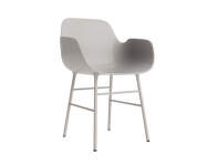 Form Armchair Steel, warm grey