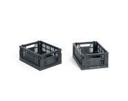 Colour Crate Mini, set of 2, charcoal