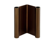 Pair Candleholder H18, brown