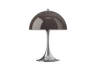 Panthella 250 Portable Lamp, chrome original opal brown