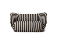Rico Sofa 2 Louisiana, sand/black