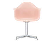 Eames Plastic Armchair DAL, pale rose / polished aluminum