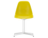 Eames Plastic Side Chair DSL, mustard / white