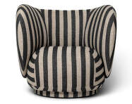 Rico Lounge Chair, Louisiana sand / black