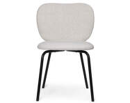 Rico Side Chair, Soft Bouclé off-white / black