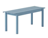 Linear Steel Bench 110 cm, pale blue