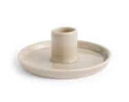 Disc Candleholder Small, warm grey