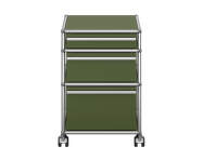 USM Haller M63 Mobile Pedestal, olive green