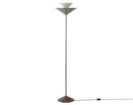 Gio Floor Lamp LN28, dark chome / emperador