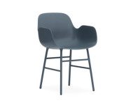 Form Armchair Steel, blue