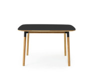 Form Table 120x120 cm Oak, black