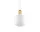 Amp Lamp Small, white / brass