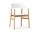 Herit Armchair Oak Leather, white