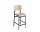Loft Counter Stool 65 cm, black/oak