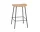 Fiber Stool 65cm Tube Base, ochre