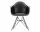 Eames Plastic Armchair DAR, deep black
