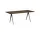 Pyramid Table 02 190x85 Black Steel, smoked oak