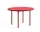 Two-Colour Dining Table Ø120, maroon red/red